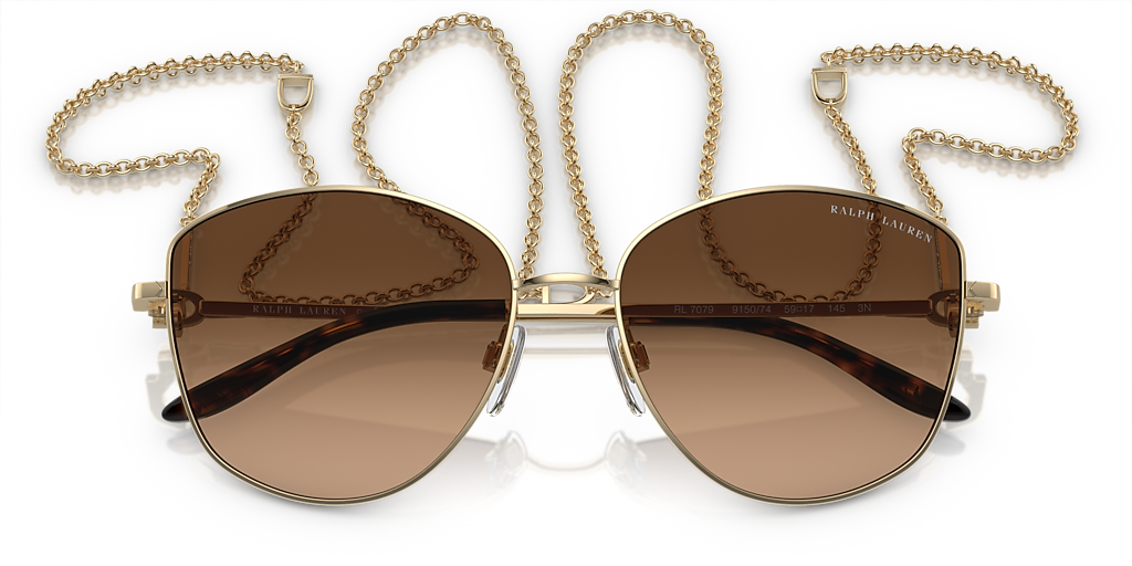 Ralph Lauren The Vivienne XL (59 - 17) with Brown lenses and Gold