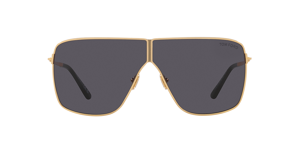 Tom Ford Huxley XXL (68 - 03) with Grey lenses and Gold frame