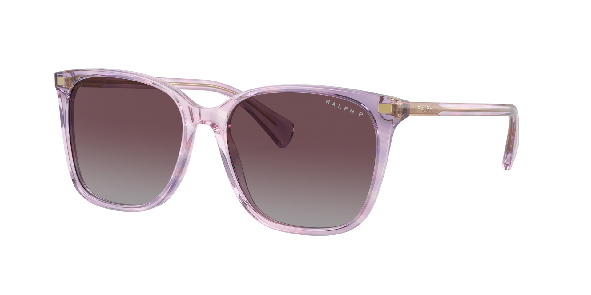 Ralph Femme Sunglass VVCV - Couleur du Monture Rayures Pourpre Couleur de Lentille Violet Polarized 118 €
