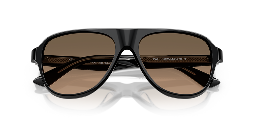 ブラック アビエイター サングラス 57-16 OV5581SU Oliver Peoples OV5581SU Paul Newman Sun L (57 - 16) with Brown