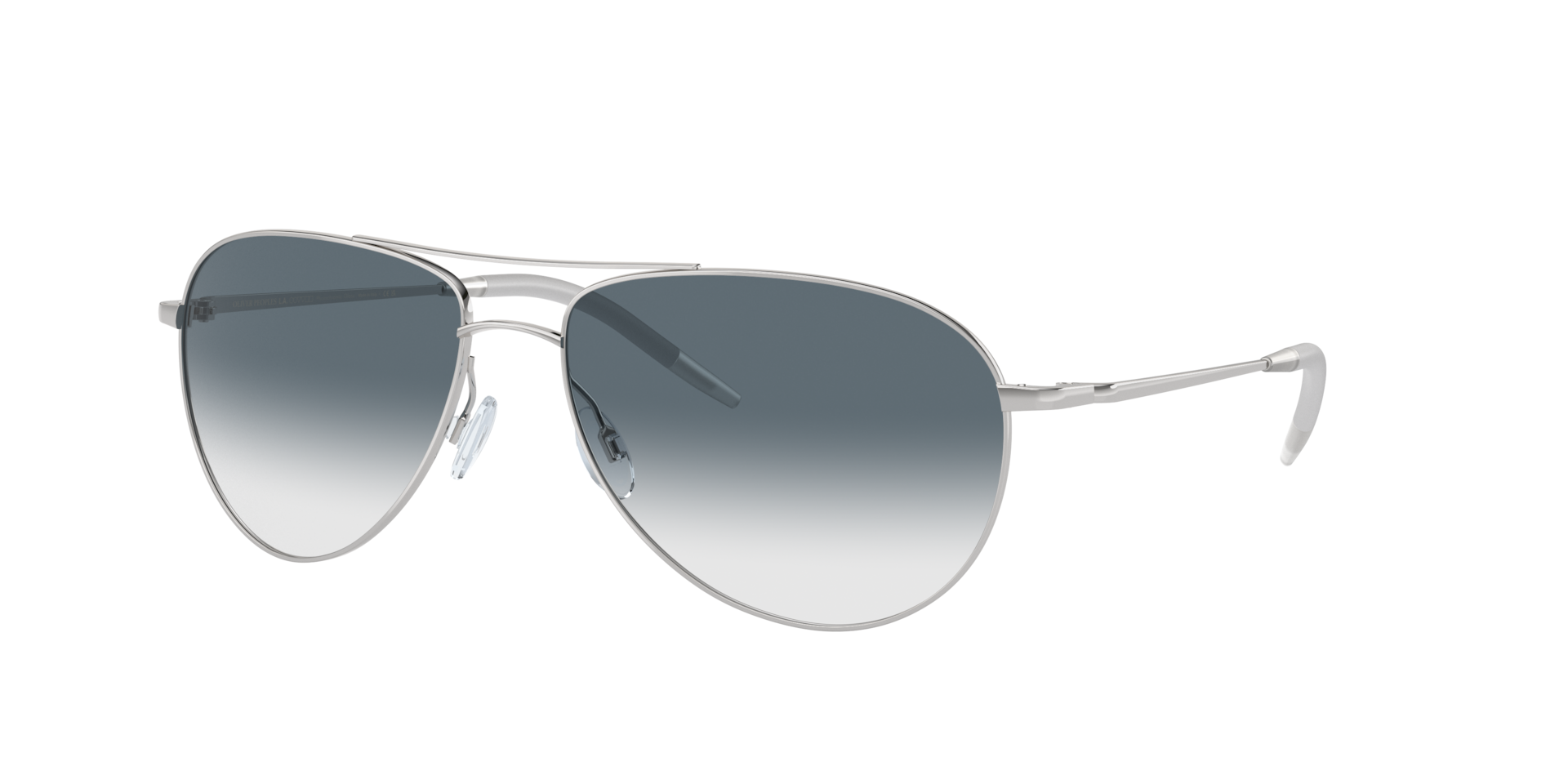 Oliver Peoples Man Sunglass OV1002S Benedict - Frame color: Silver, Lens color: Clear Gradient Blue