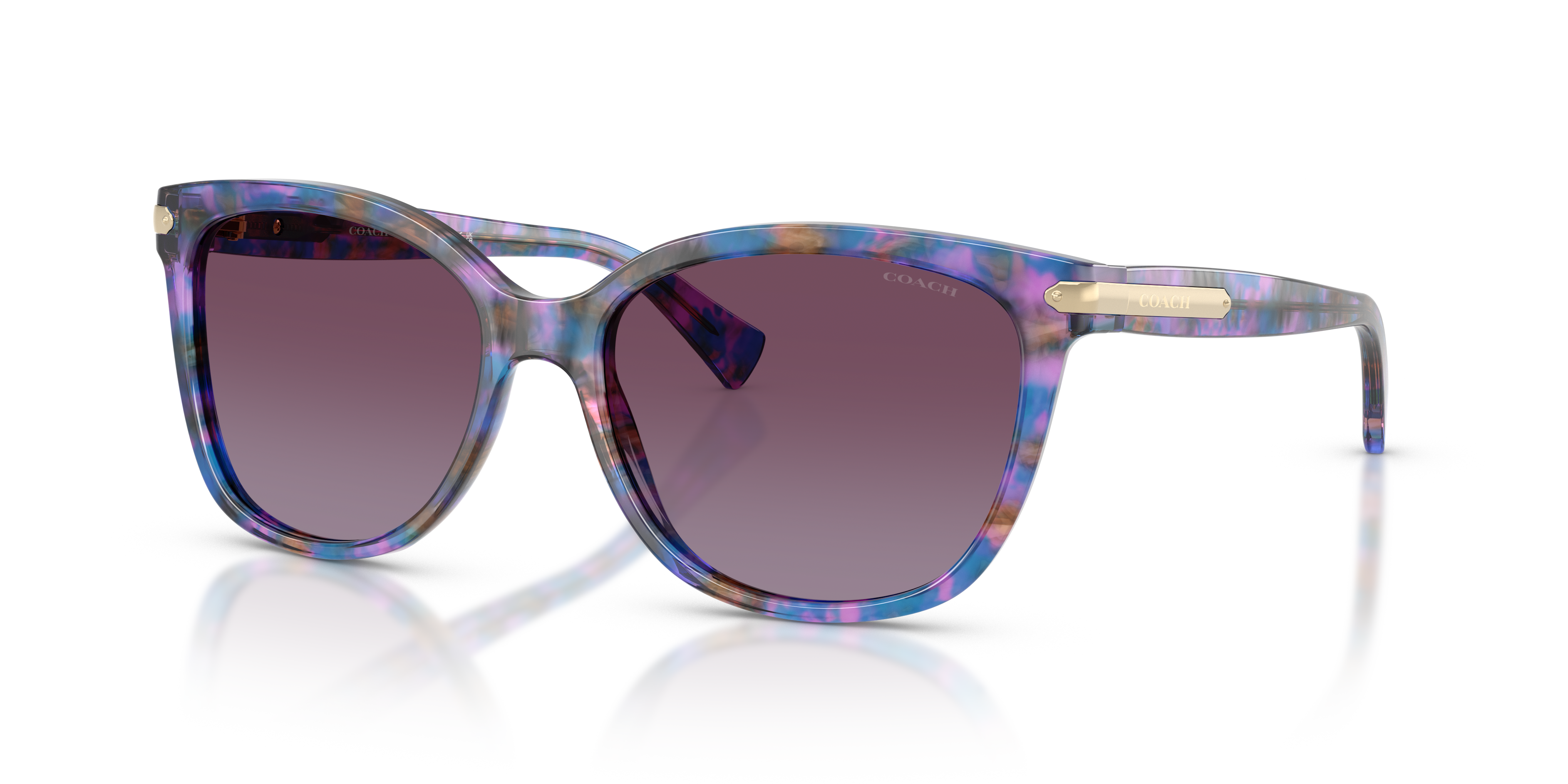 Coach L109 L (57 - 17) with Violet lenses and Tortoise frame