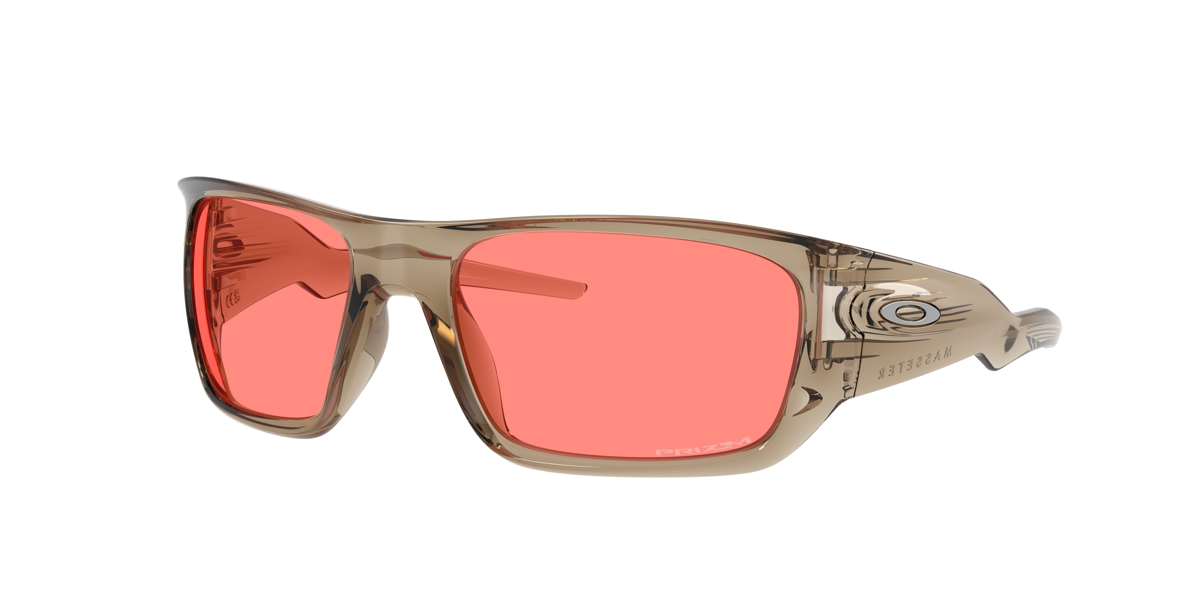 Oakley Man Sunglass Masseter Latitude Collection -  Frame color: Transparent Sand, Lens color: Prizm Peach