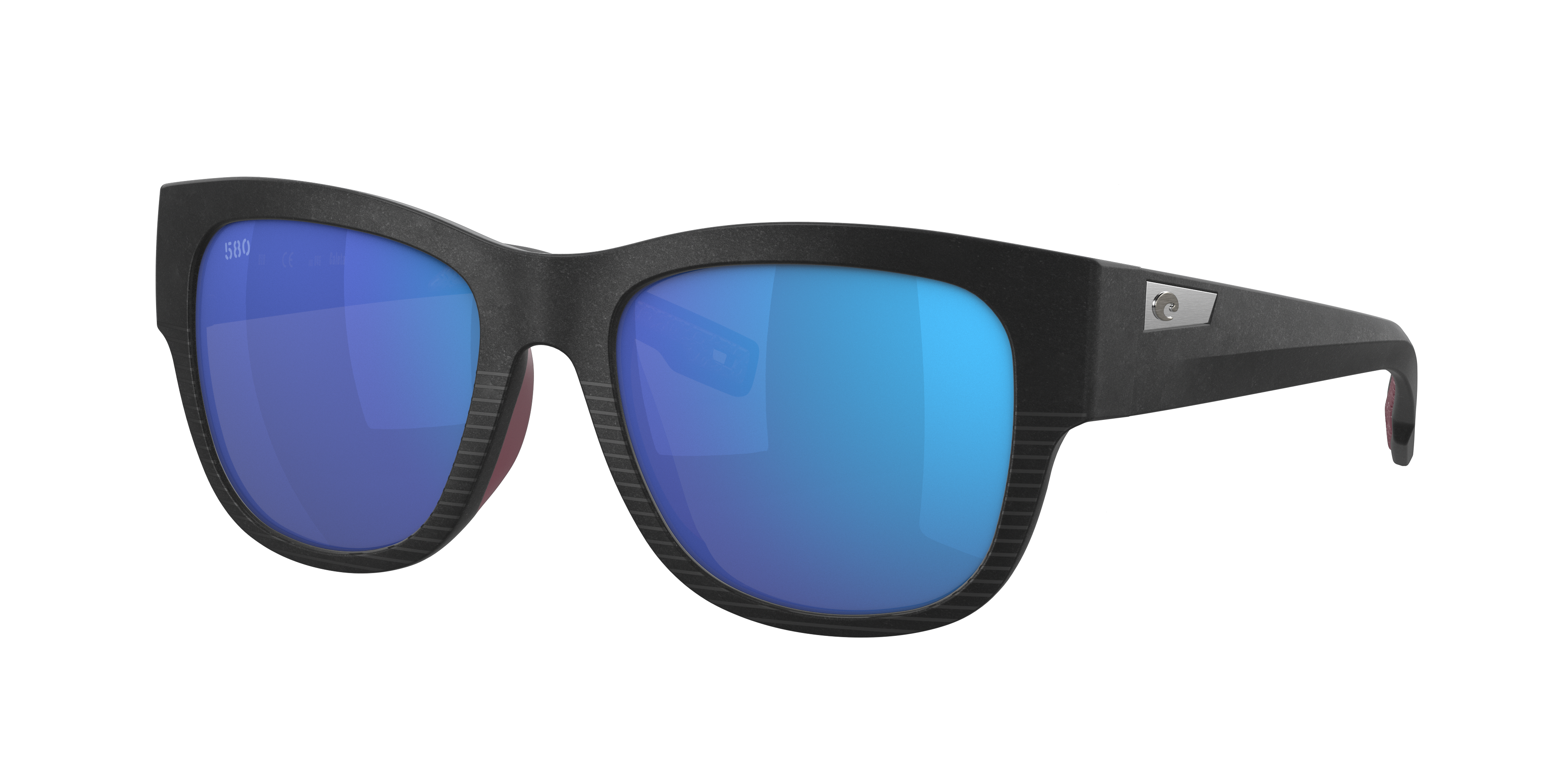 Costa Woman Sunglass Caleta -  Frame color: Net Black, Lens color: Blue Mirror