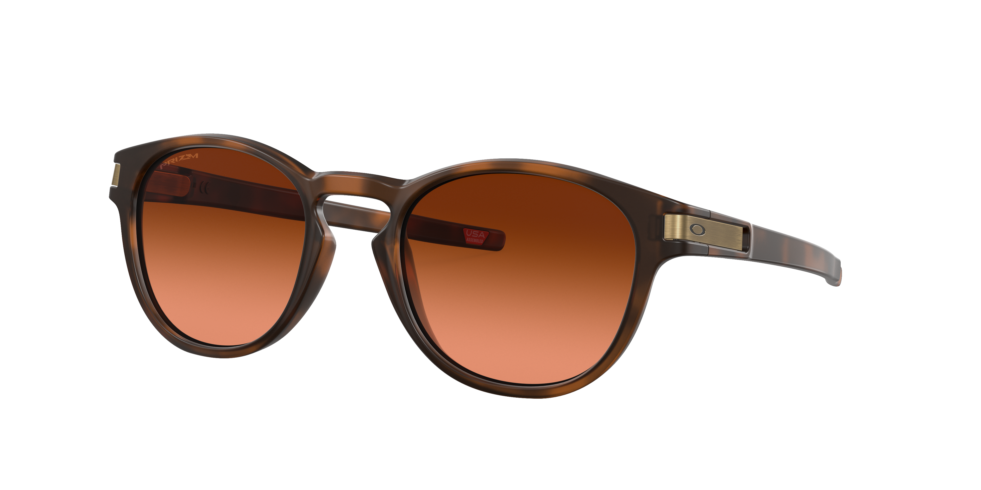 Oakley Man Sunglass Latch™ -  Frame color: Matte Brown Tortoise, Lens color: Prizm Bronze Gradient