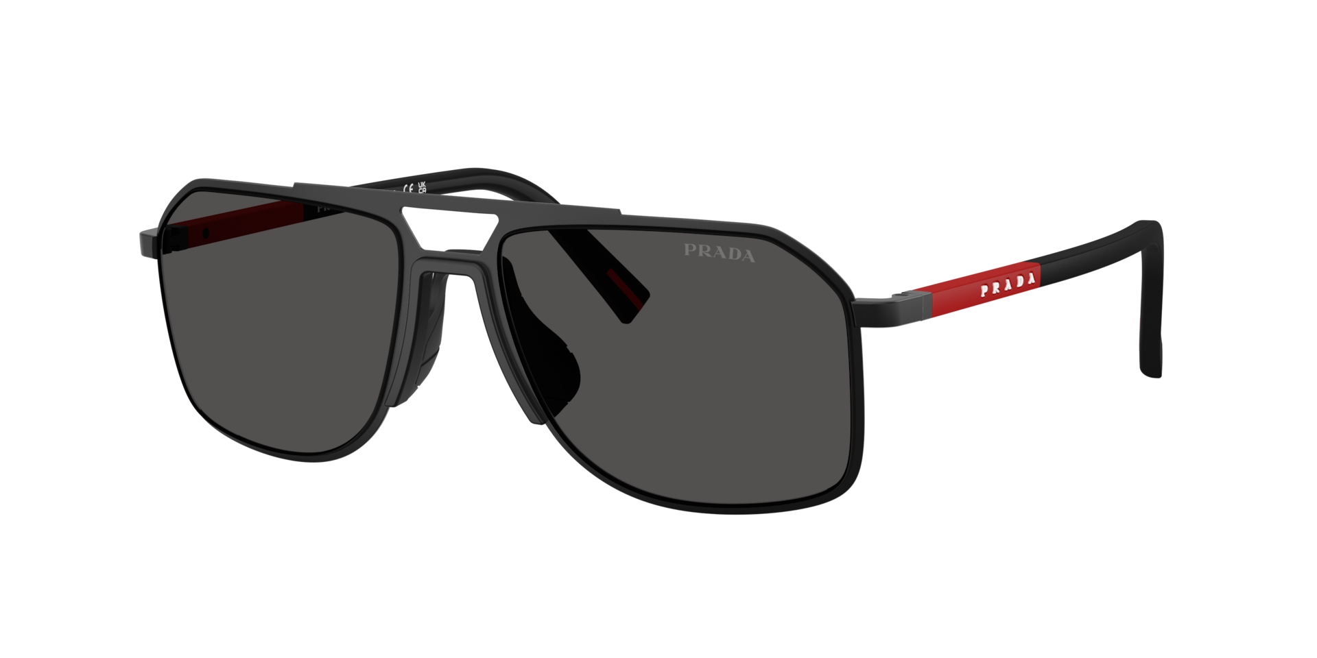 Prada Linea Rossa PS B51S L (56 - 17) with Grey lenses and Black
