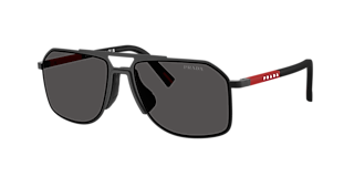 Prada Linea Rossa PS 51VS XXL (62 - 14) with Grey lenses and Black