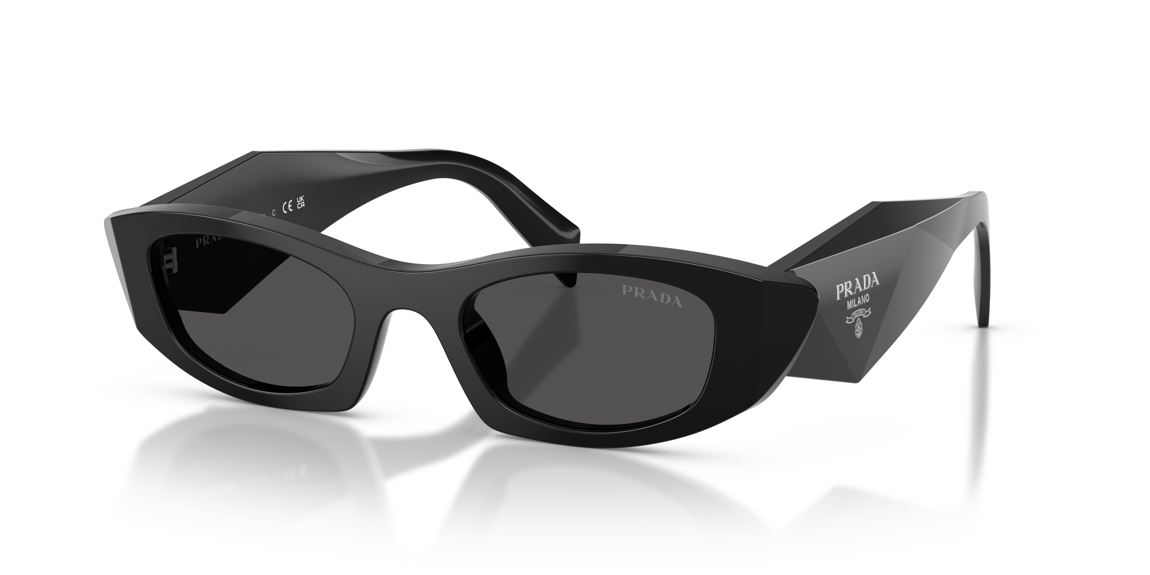 Prada PR B16S S (50 - 21) with Grey lenses and Black frame