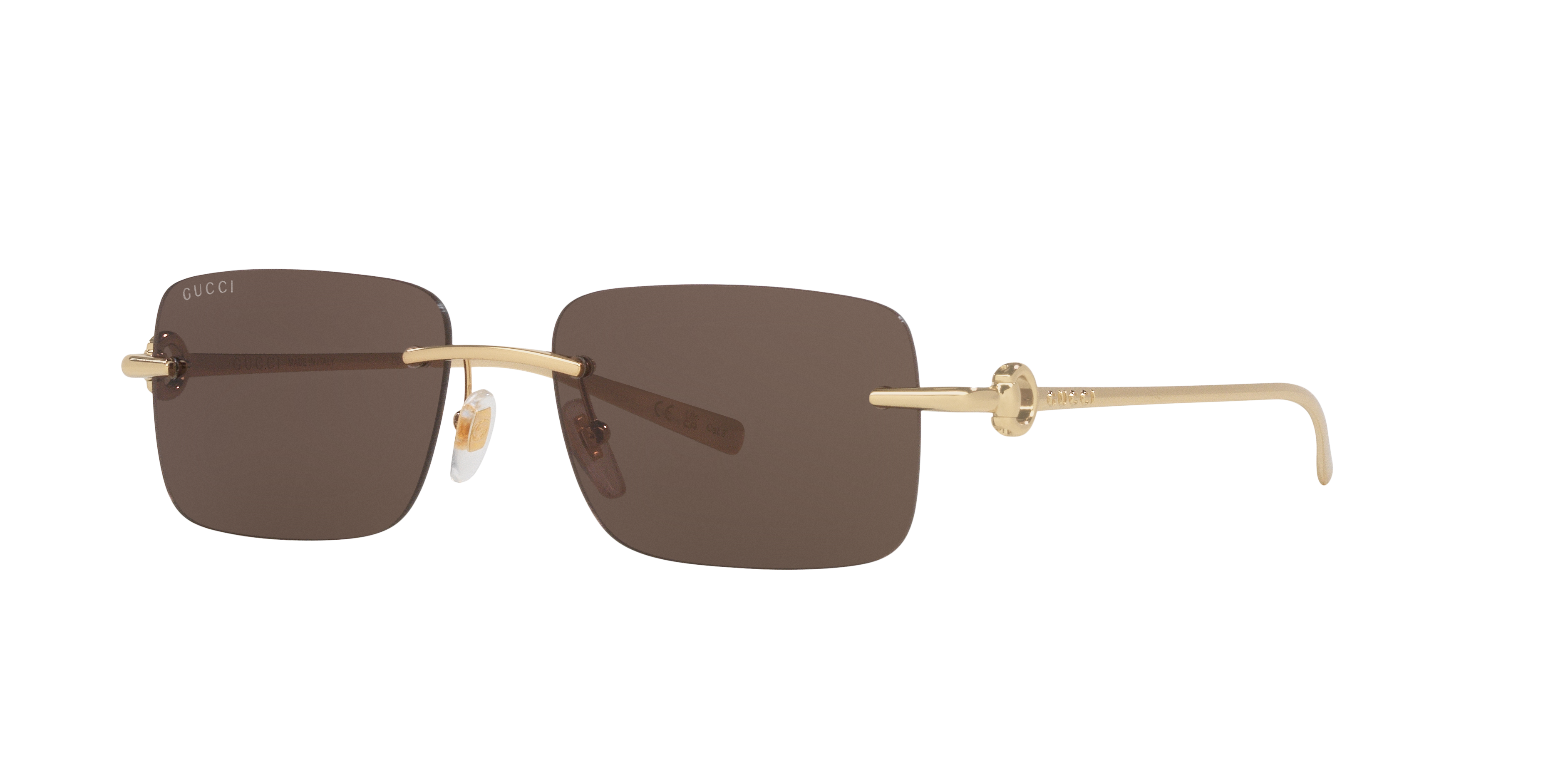 Gucci GG1703S XL (55 - 17) with Brown lenses and Gold frame
