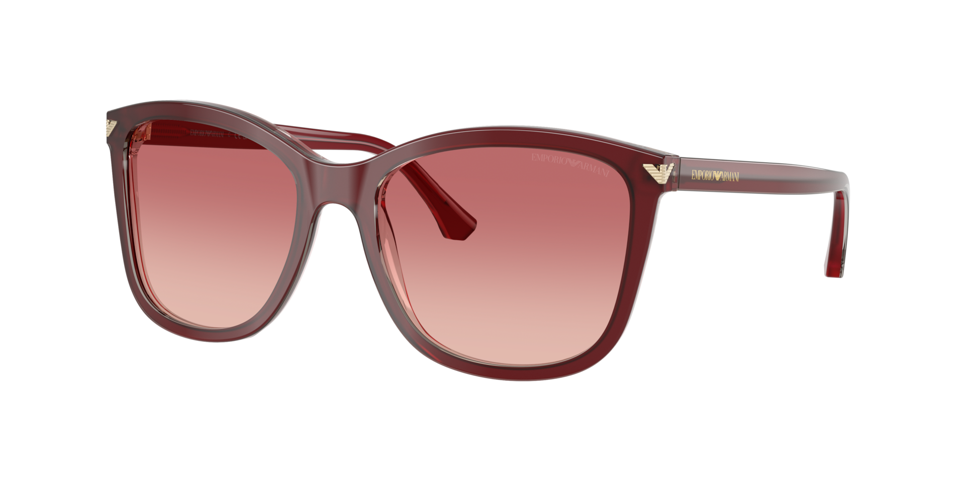 Emporio Armani Woman Sunglass EA4060 -  Frame color: Shiny Bordeaux, Lens color: Pink Gradient Red