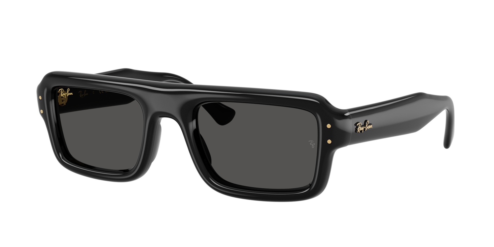 Ray-Ban Unisex Sunglass Flacko Puffer -  Frame color: Black, Lens color: Ultra Black