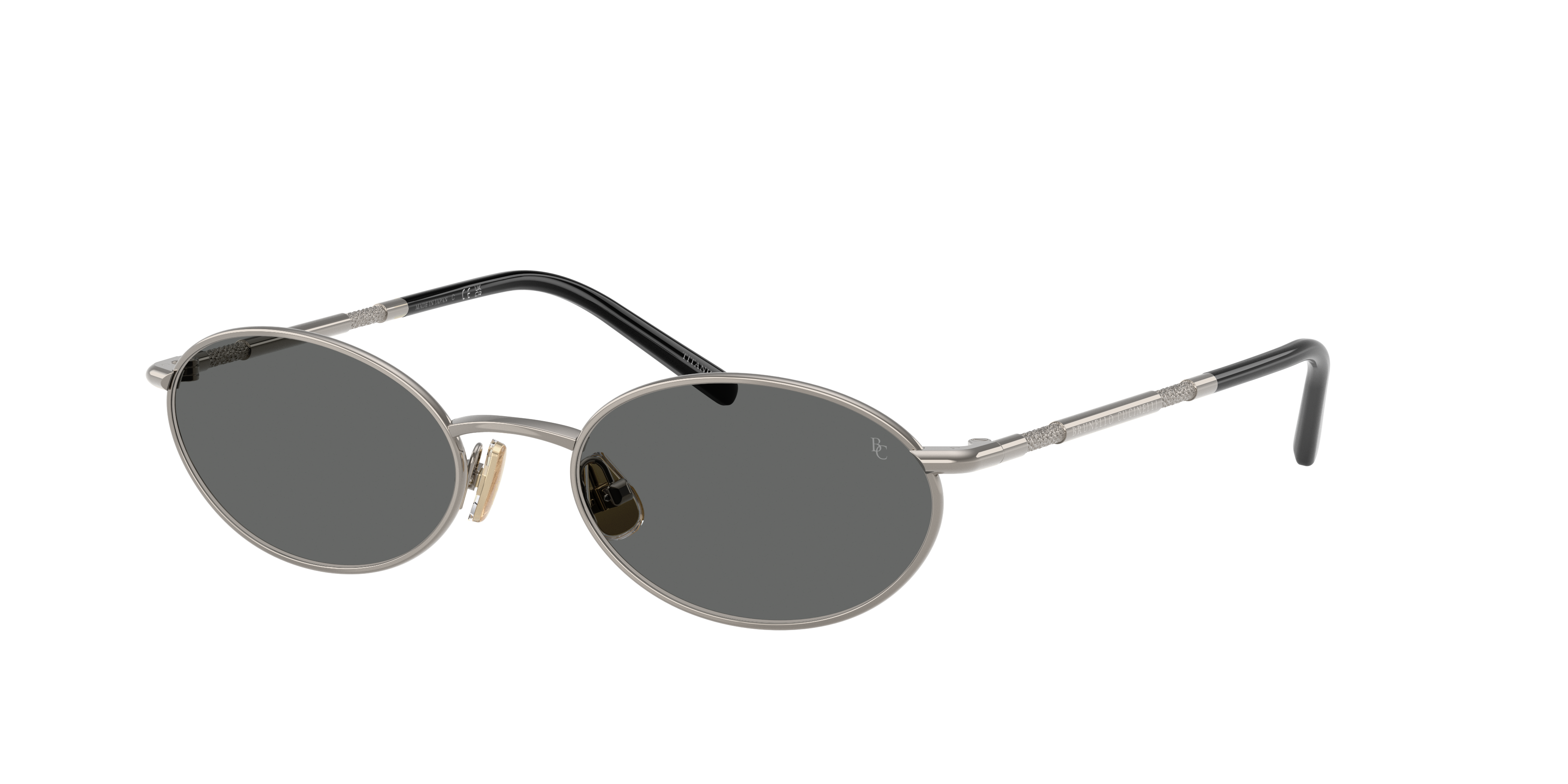 Brunello Cucinelli Woman Sunglass BC2006ST -  Frame color: Gunmetal, Lens color: Dark Grey