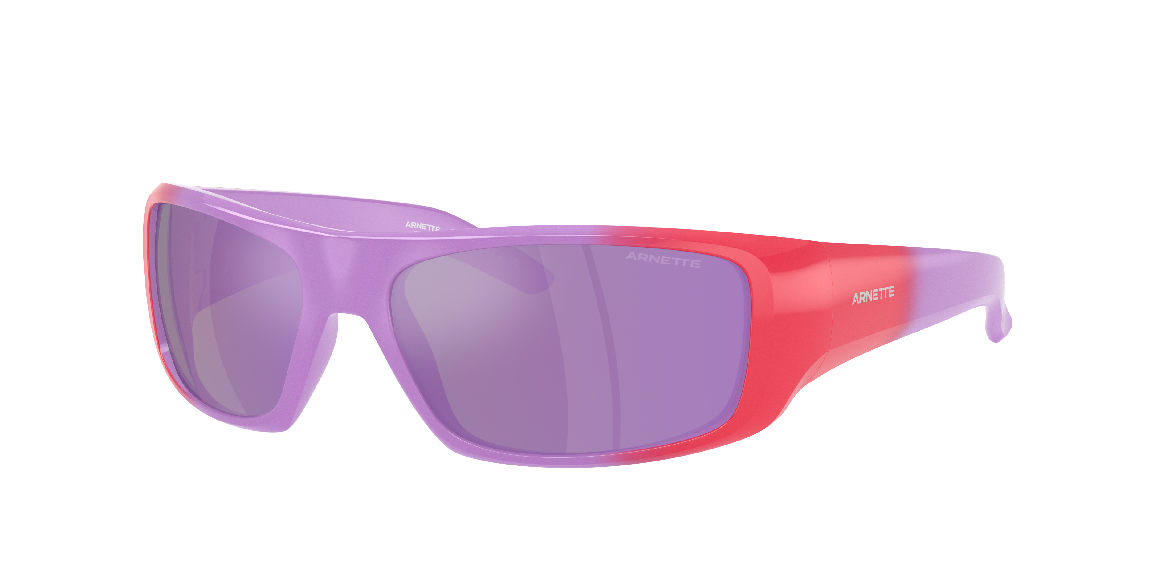 Arnette Man Sunglass Hot Shot -  Frame color: Lilac Gradient Cherry, Lens color: Grey Mirror Violet