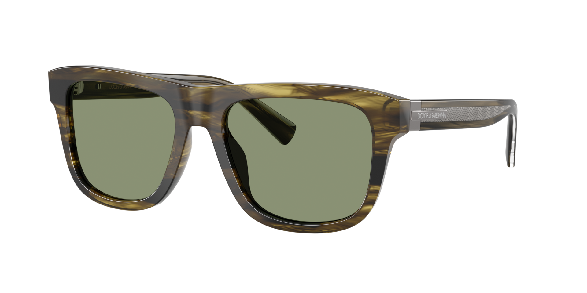 Dolce&Gabbana Man Sunglass DG4545 -  Frame color: Striped Green, Lens color: Green