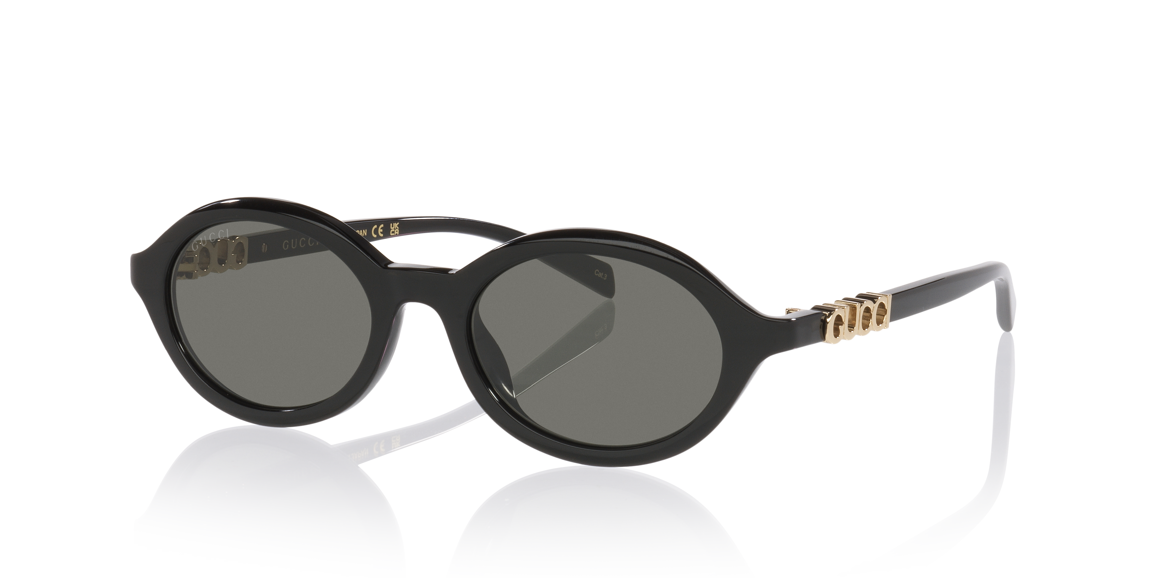 Gucci Gg2153S XS (51 - 19) with Grey lenses and Black frame | Sunglass Hut