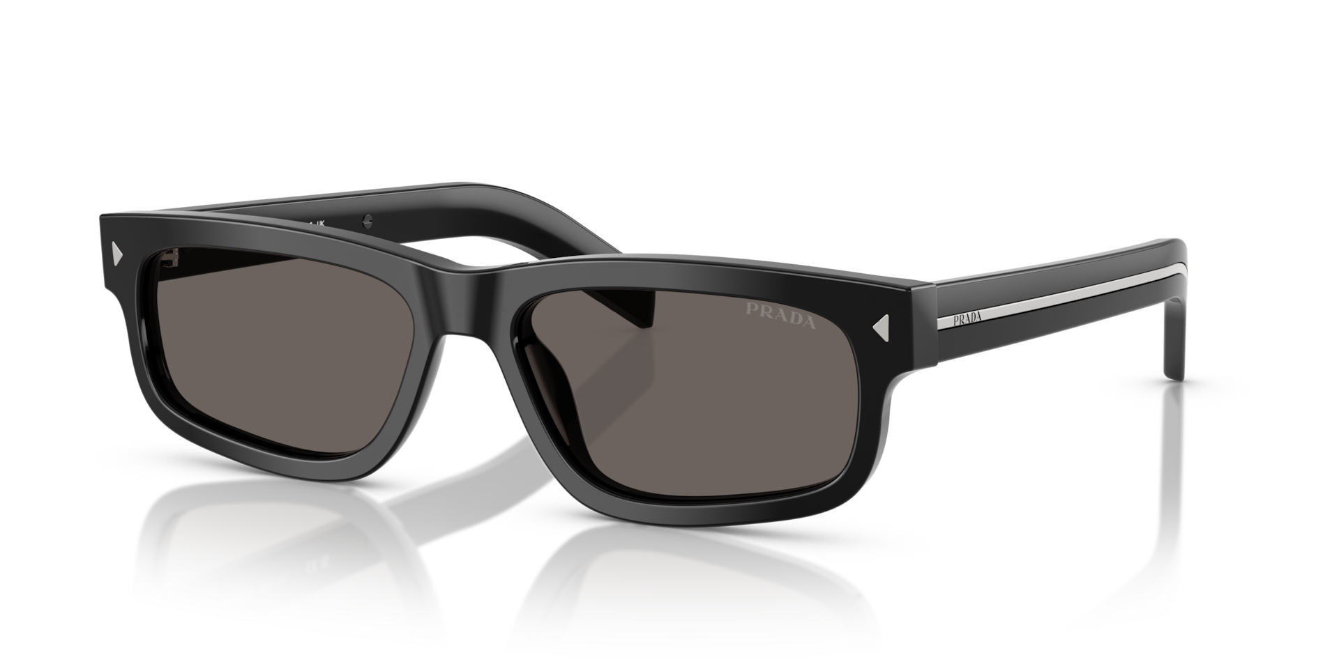 Prada PR B11SF L (57 - 15) with Grey lenses and Black frame