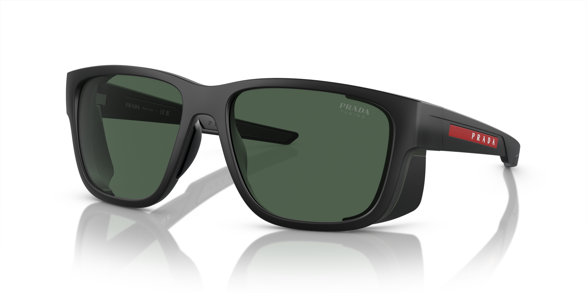 Prada Linea Rossa PS 07WS XXL (59 - 17) with Green lenses and