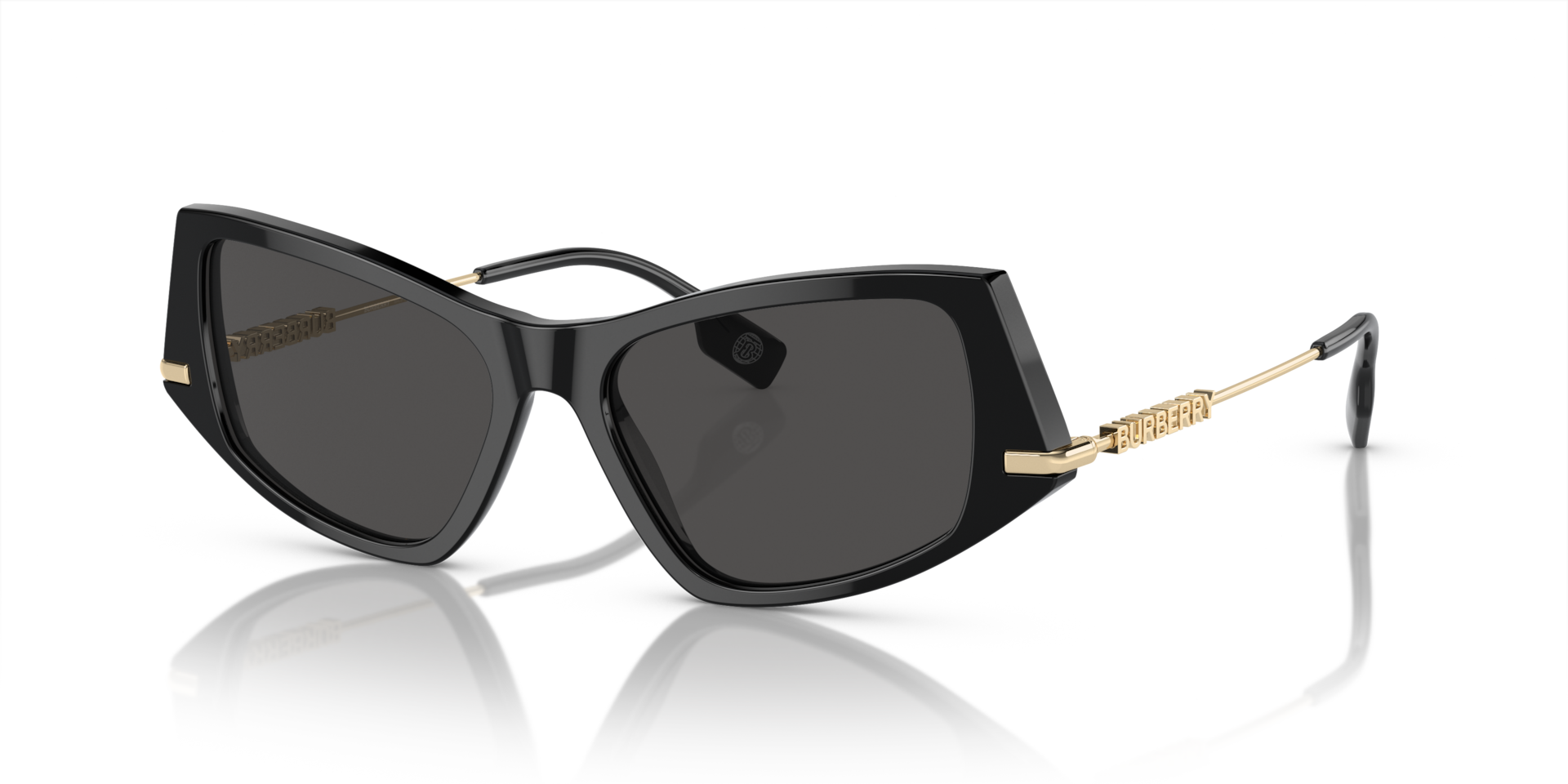 Burberry BE4408 XL (52 - 16) with Grey lenses and Black frame | Sunglass Hut