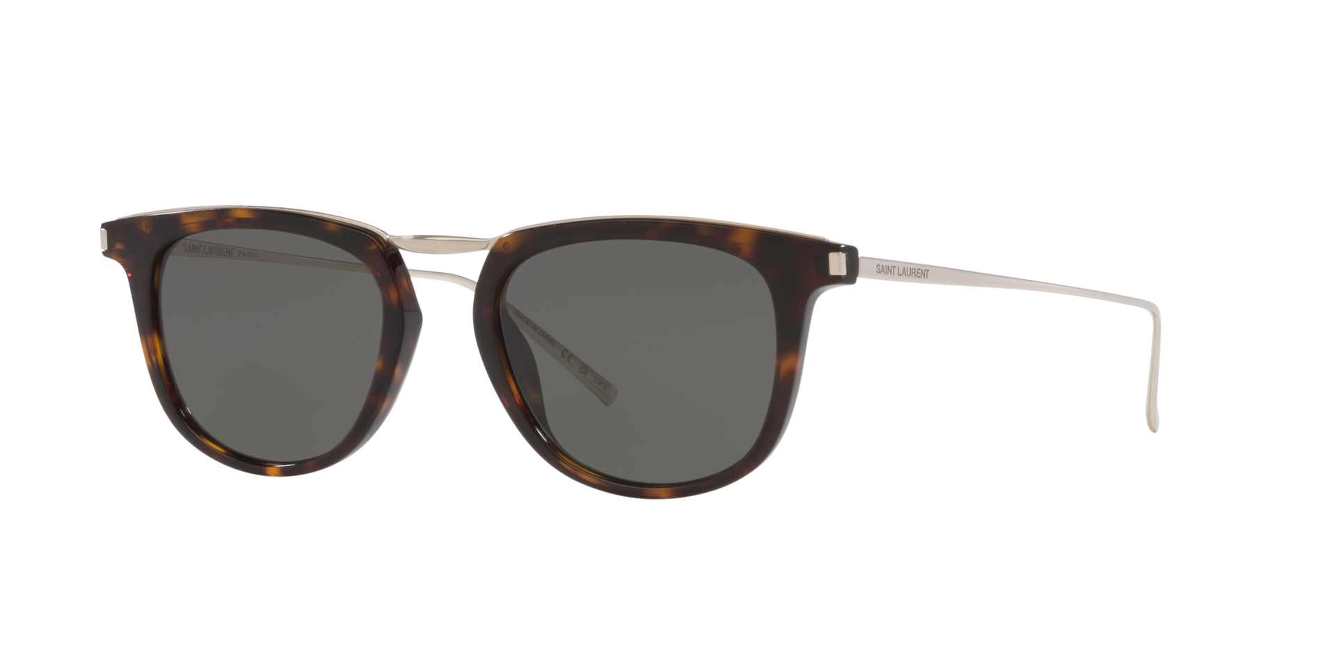 Saint Laurent SL 753 L (50 - 20) with Grey lenses and Tortoise
