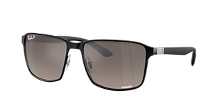 Ray-Ban RB3663 XL (60 - 17) with Green lenses and Grey frame