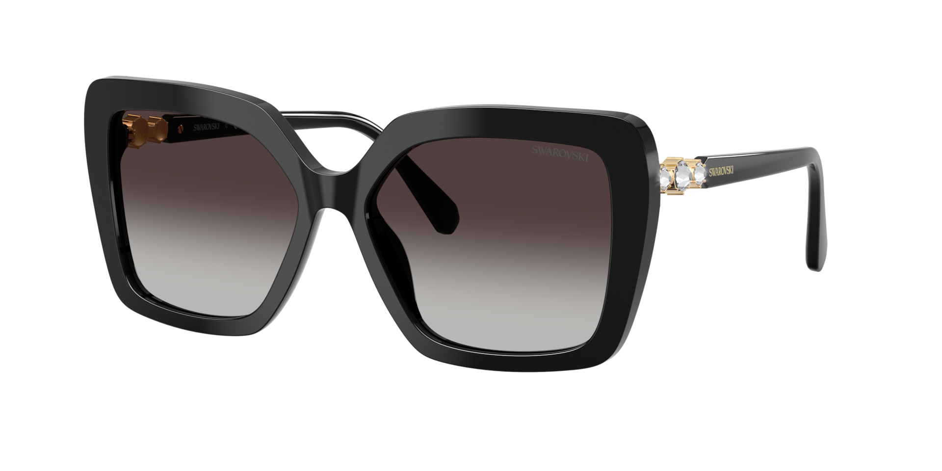 Swarovski , Sunglasses, Female, Black, 57 Mm, Sk6049 Sunglasses - Image 3