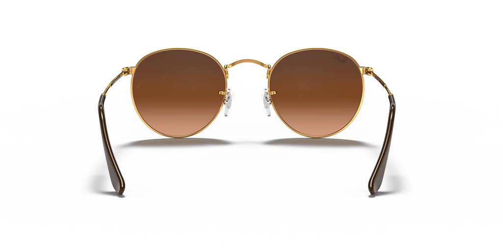 Ray-Ban Round Metal L (53 - 21) with Pink lenses and Yellow frame