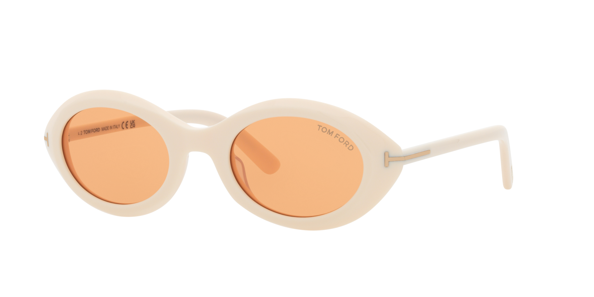 Tom Ford Femme Sunglass FT1186 - Couleur du Monture Ivoire Couleur de Lentille Brun 224 €