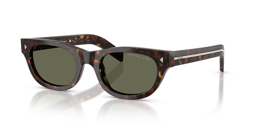Prada PR C09SF M (52 - 20) with Green lenses and Tortoise frame