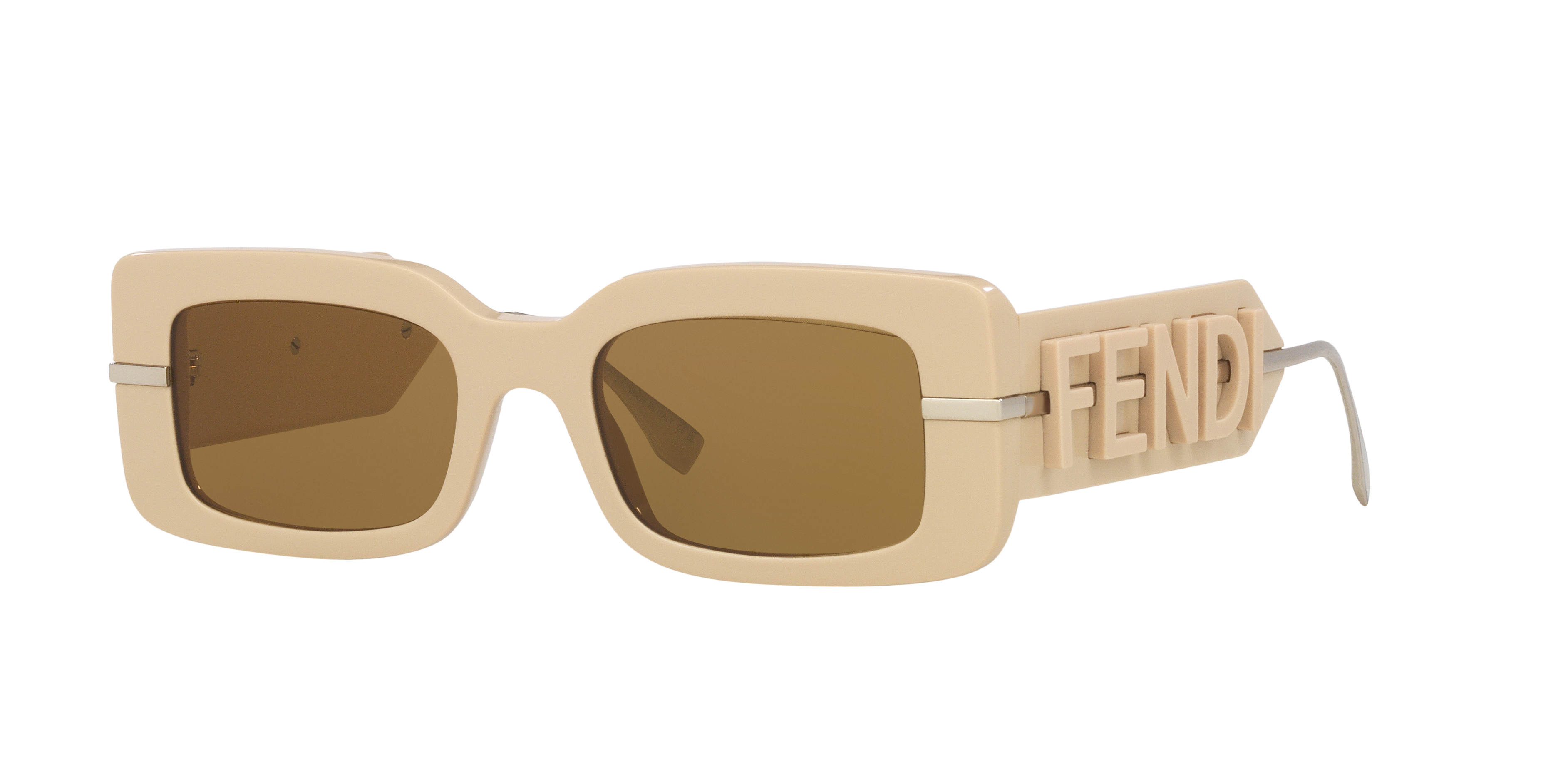 Fendi Woman Sunglass Fe40133I -  Frame color: Brown Light, Lens color: Brown