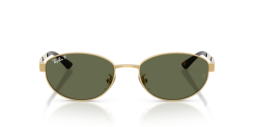 Ray-Ban RB3774D L (55 - 19) with Green lenses and Gold frame
