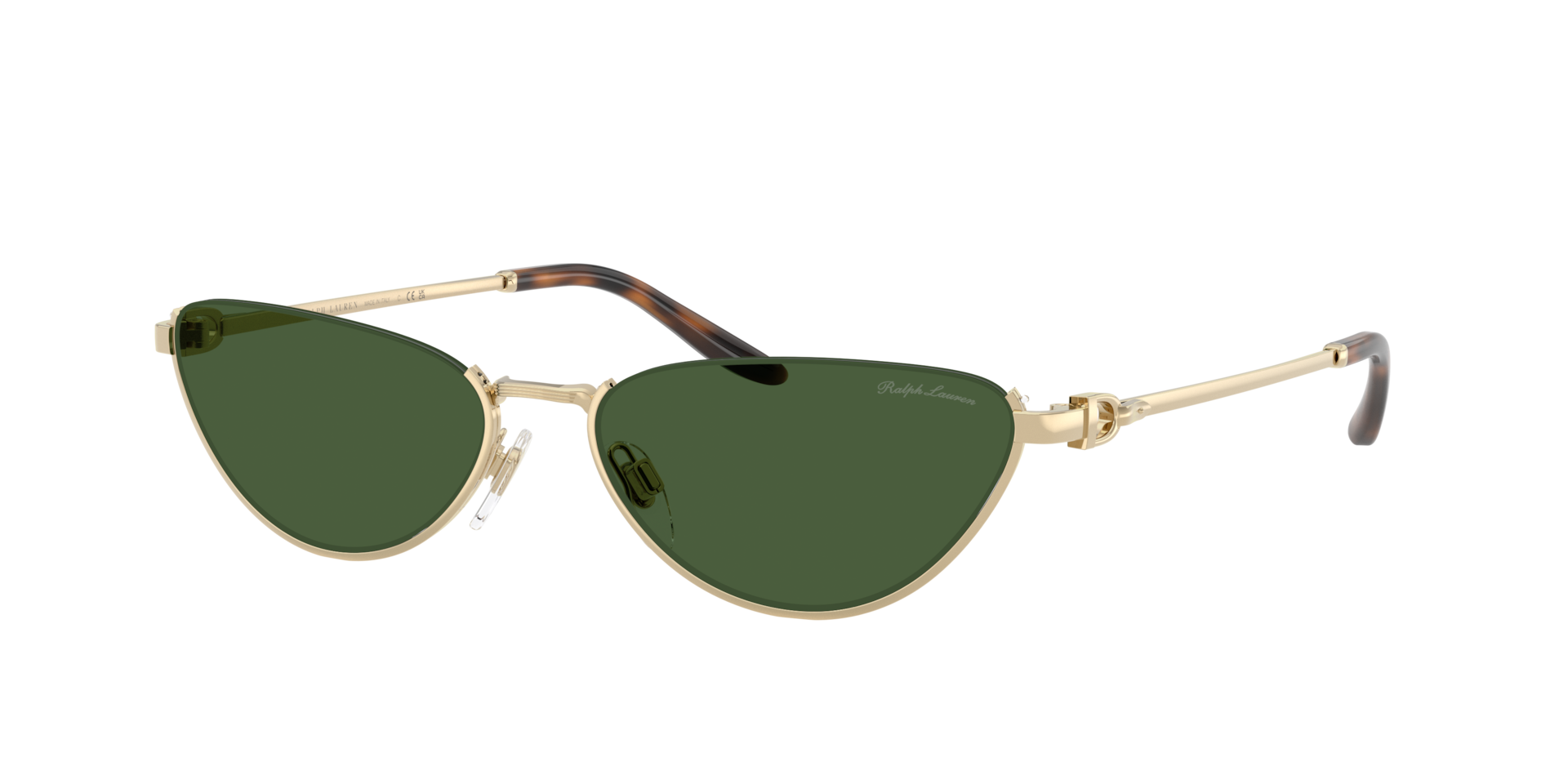 Ralph Lauren Woman Sunglass RL7095 -  Frame color: Pale Gold, Lens color: Bottle Green