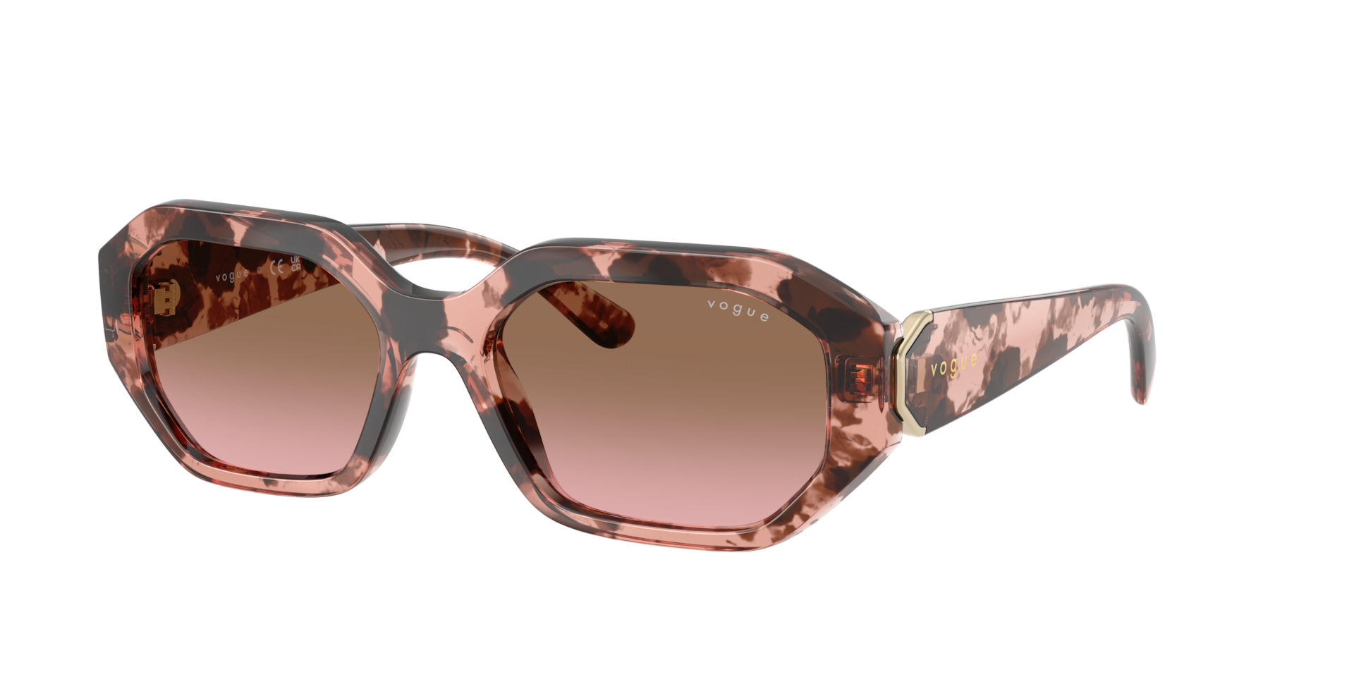 Vogue Eyewear Pink Vo5675s 319914 Woman Sunglasses Nylon Geometric Normal Nuanced - Image 2