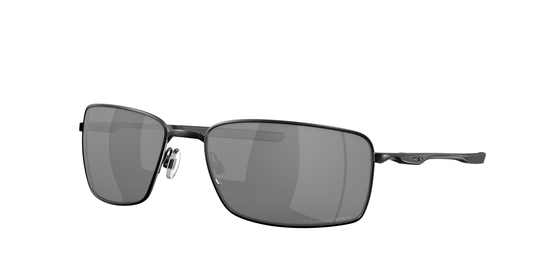 Oakley Mann Sunglass Square Wire™ - Rahmenfarbe: Matt Schwarz, Linsenfarbe: Black Iridium Polarized