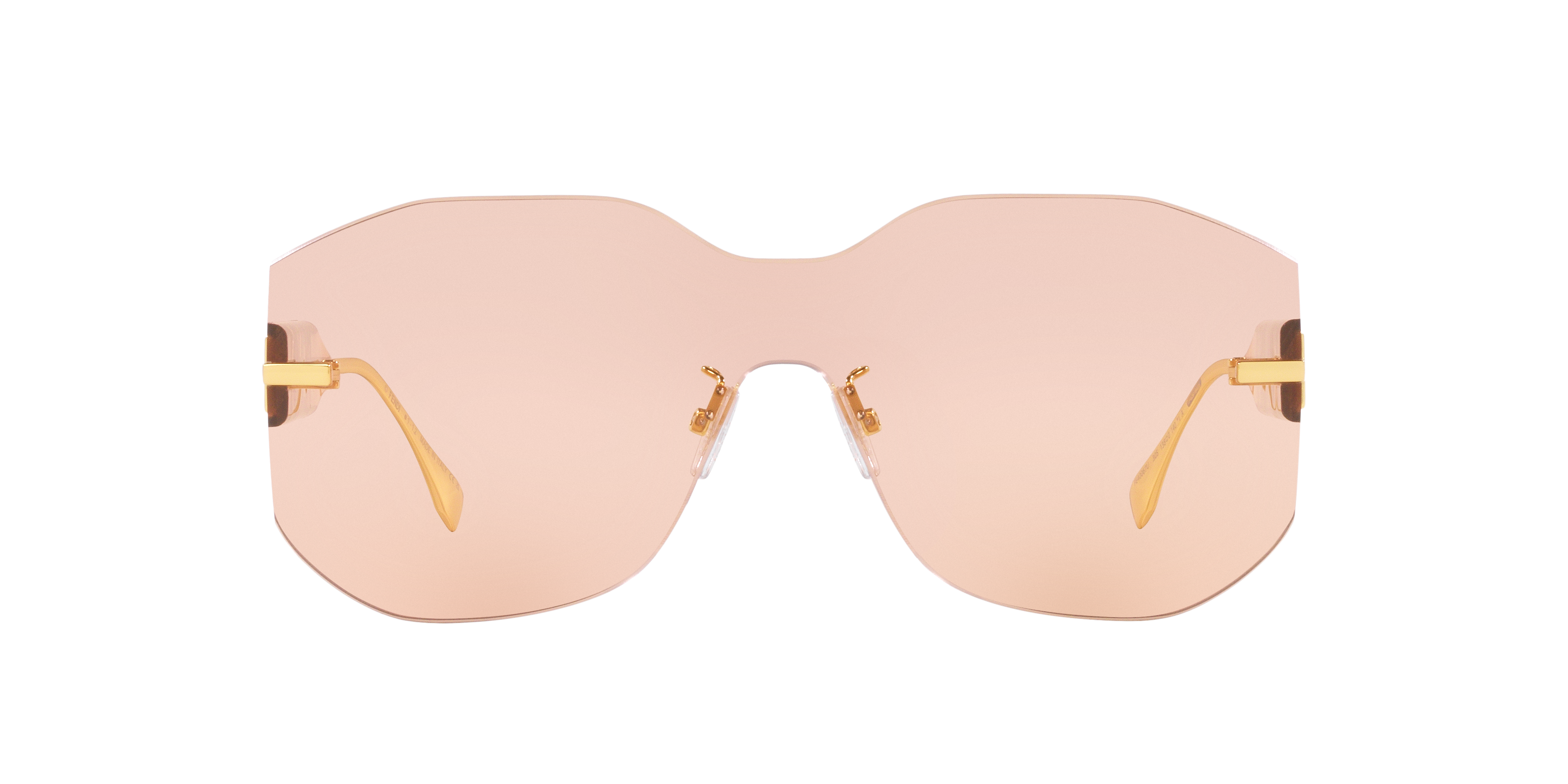 Fendi FE40067U XL (99 - 199) with Pink lenses and Gold frame