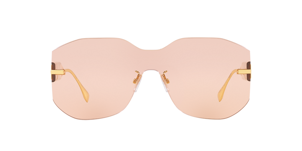 Fendi FE40067U XL (99 - 199) with Pink lenses and Gold frame