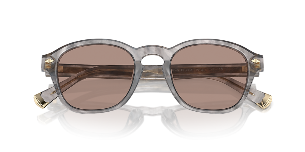 Brunello Cucinelli BC4006S M (50 - 21) with Red lenses and Grey