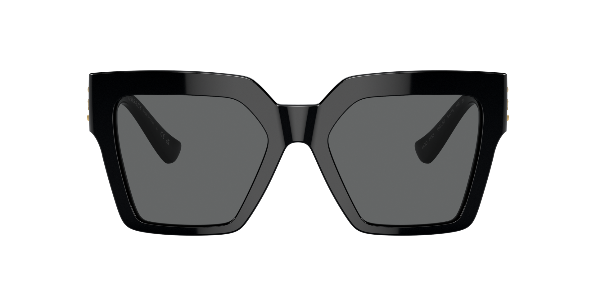 フレーム入り3Dアート（ブラック） ベルギー Versace VE4458 M (54 - 19) with Grey lenses and Black frame