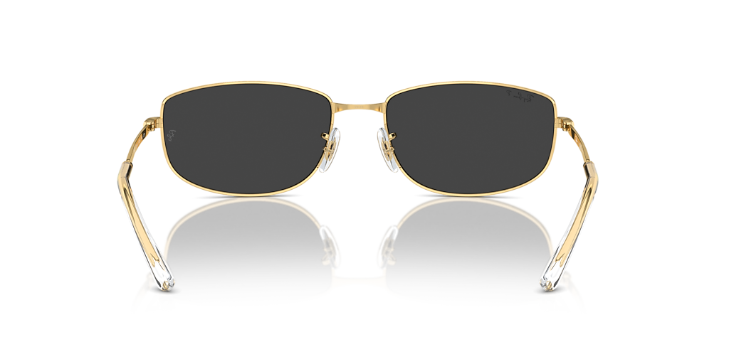 Ray-Ban RB3732 XXL (59 - 18) with Black lenses and Gold frame