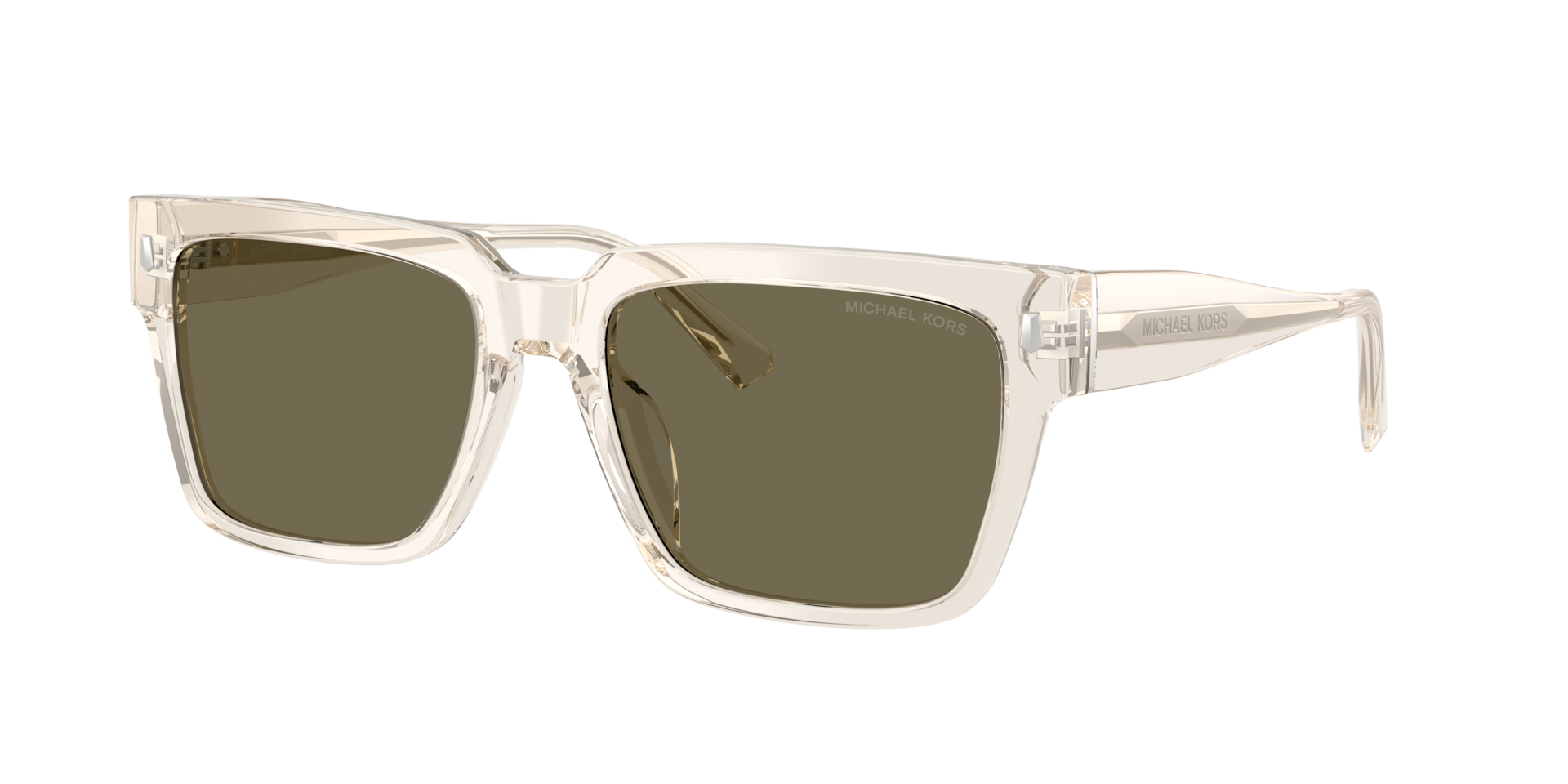 Michael Kors Homme Sunglass Dubrovnik - Couleur du Monture: Beige Transparent, Couleur de Lentille: Brun
