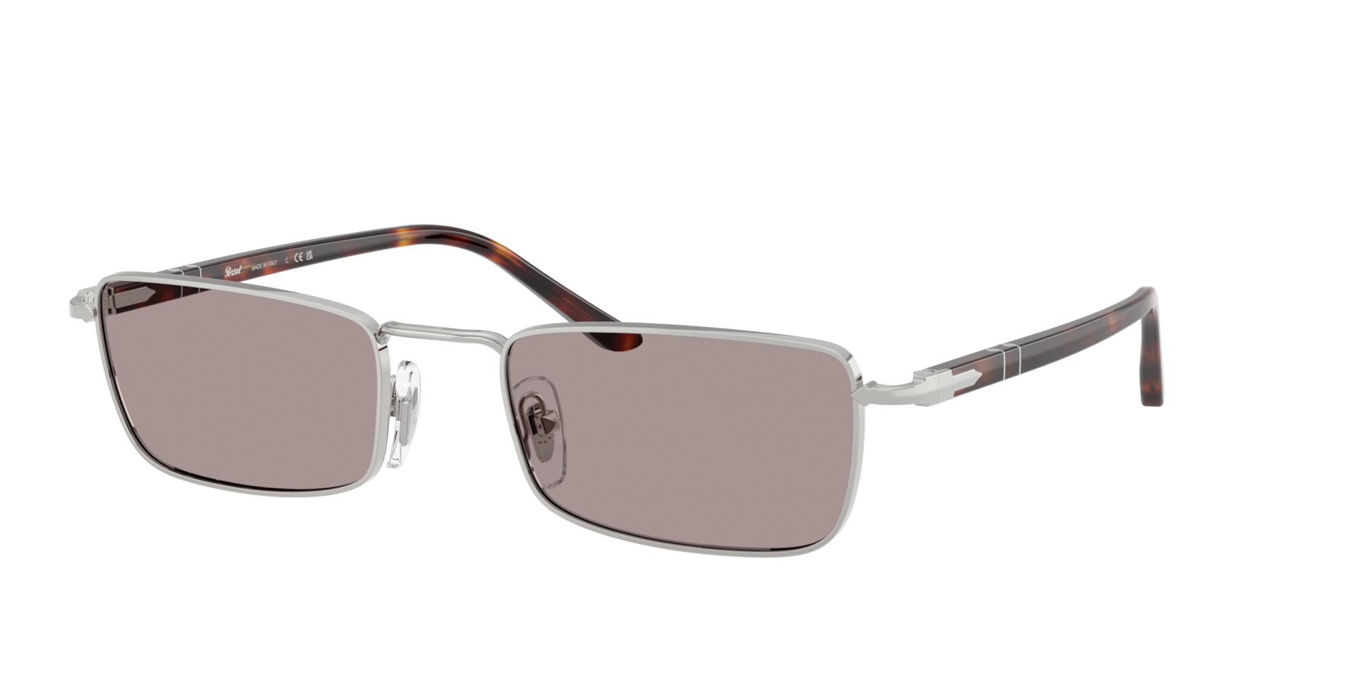 Persol Unisex Sunglass PO1025S -  Frame color: Silver, Lens color: Violet