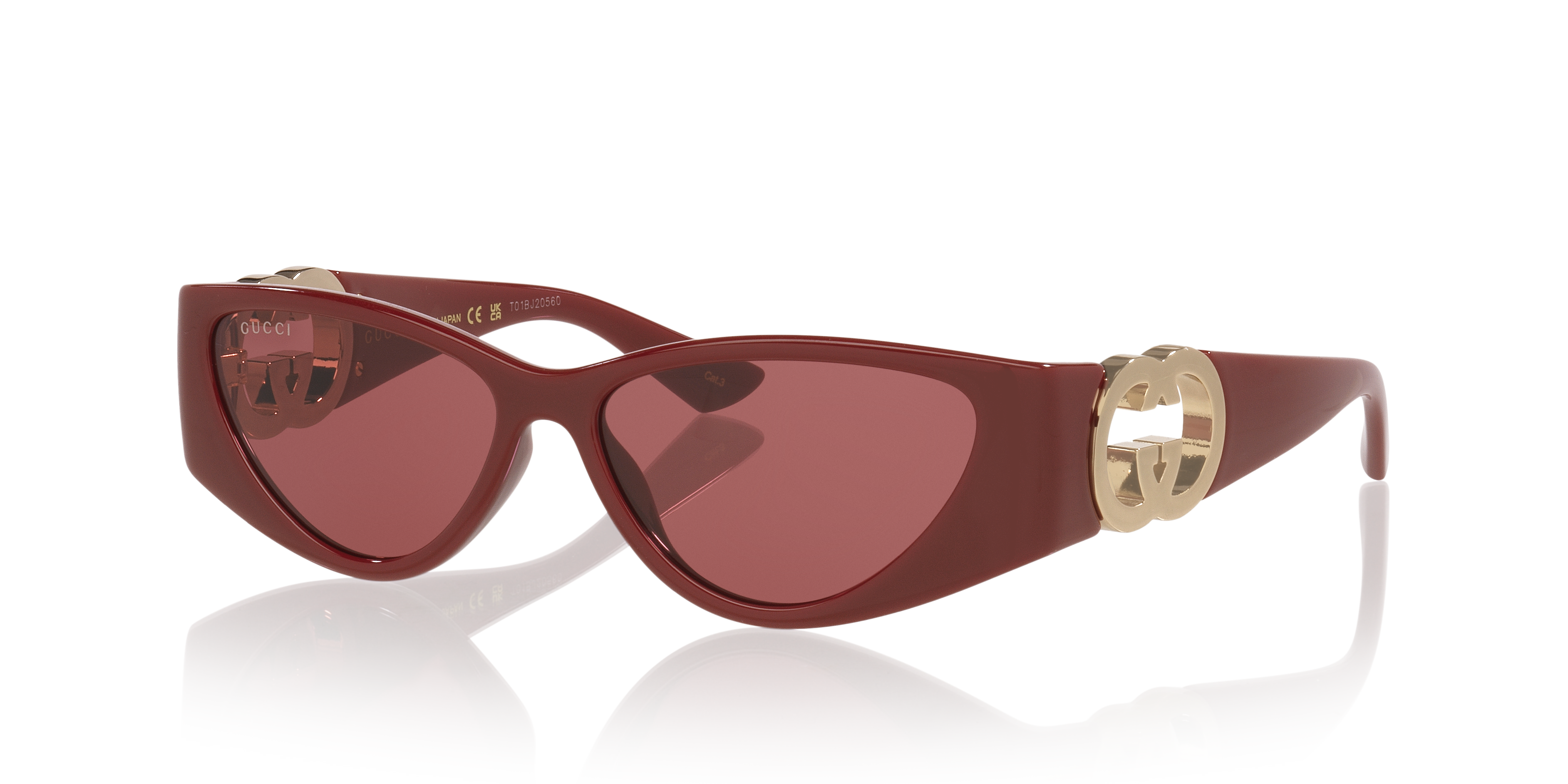 Gucci GG1824S M (55 - 14) with Red lenses and Red frame | Sunglass
