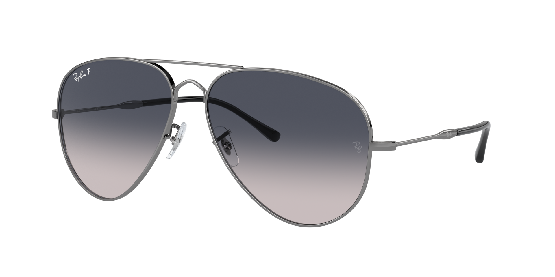 Ray-Ban Old Aviator XXL (62 - 14) with Blue lenses and Grey frame