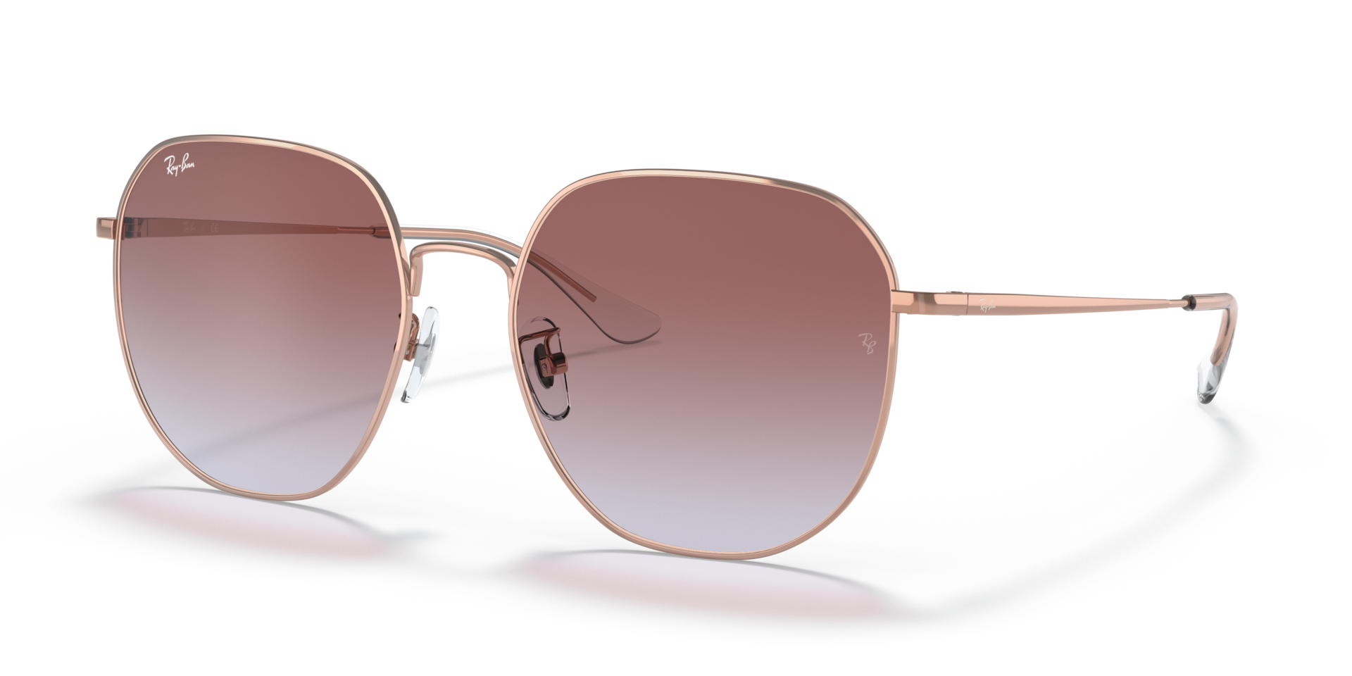 Ray-Ban RB3680D XXL (60 - 19) with Violet lenses and Pink frame