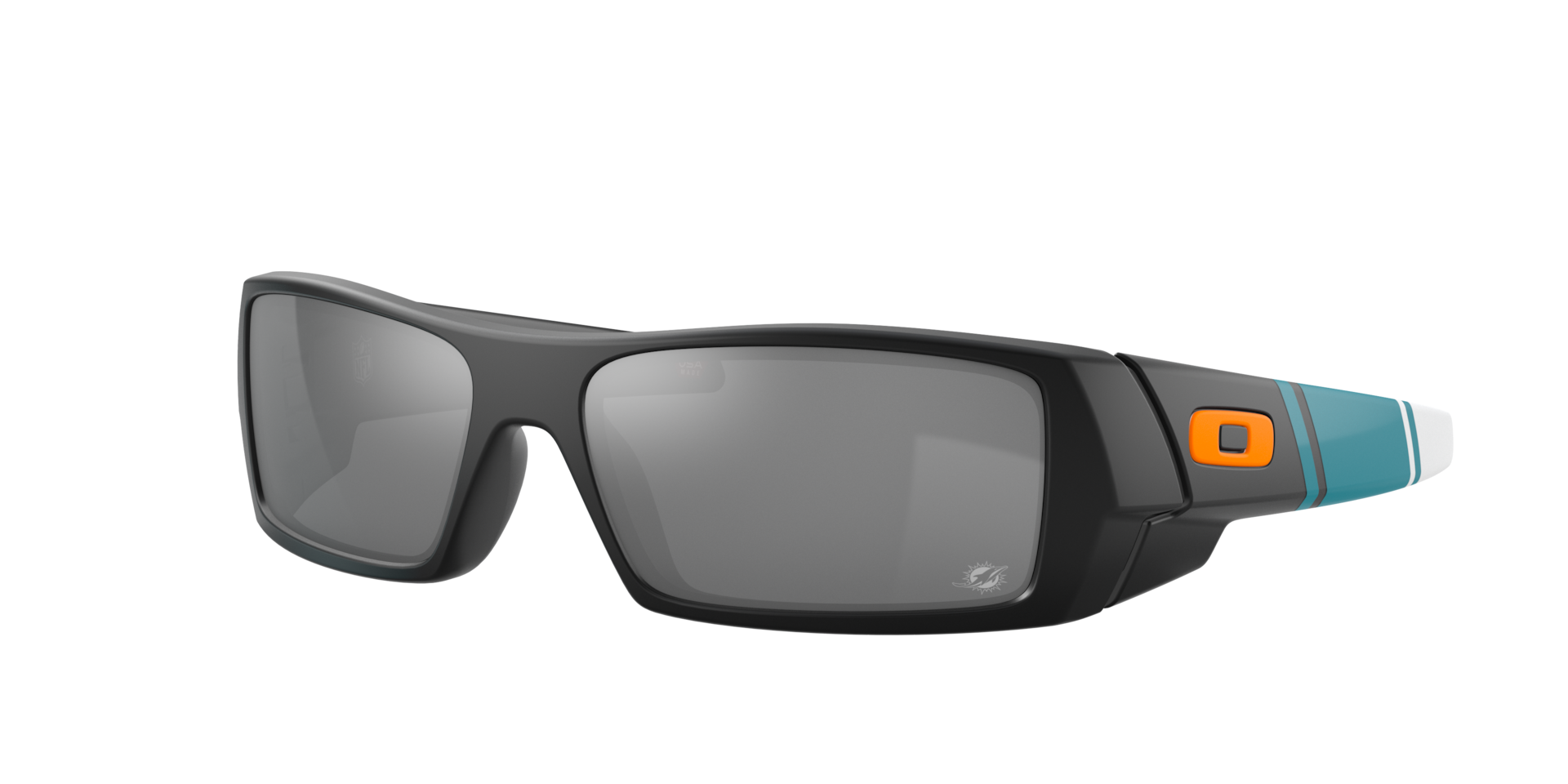 Oakley Mann Sunglass Miami Dolphins Gascan® - Rahmenfarbe: Matt Schwarz, Linsenfarbe: Prizm Black