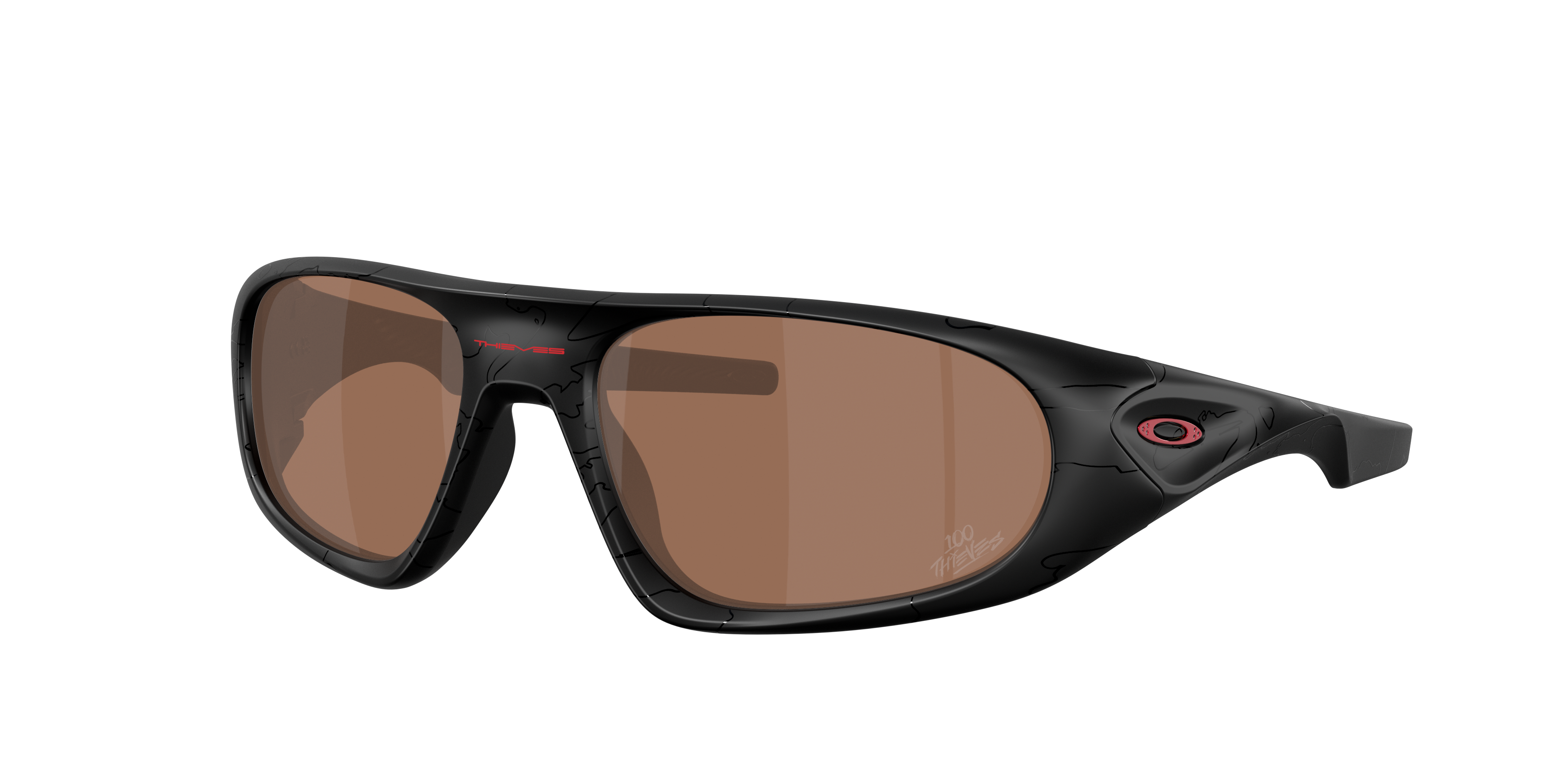 Oakley Unisex Sunglass Neoforma 100 Thieves Collection -  Frame color: 100t Matt Black, Lens color: Prizm Tungsten