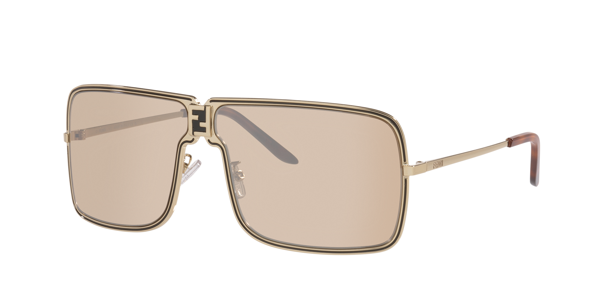 Fendi Unisex Sunglass Fendiness FE40195U - Couleur du Monture Or Couleur de Lentille Argent 336 €