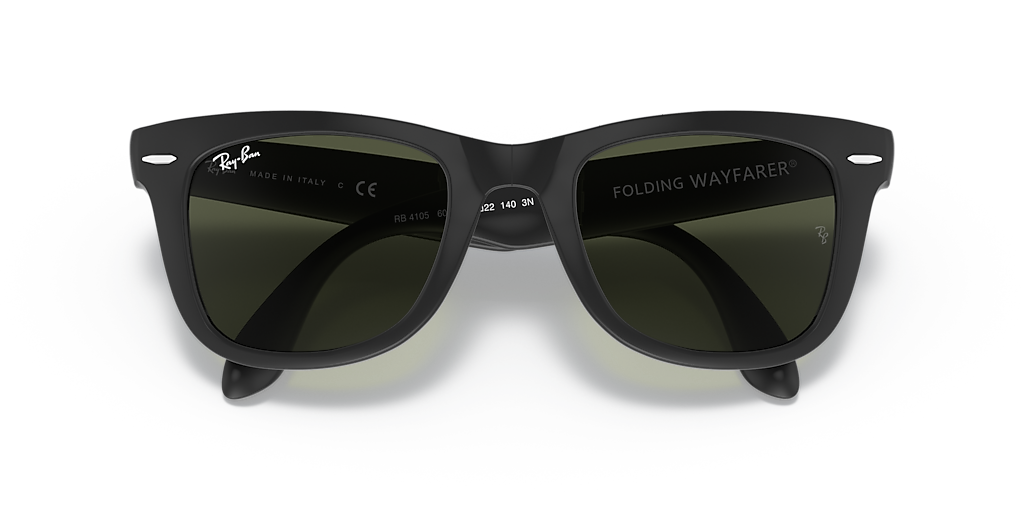 Ray-Ban Wayfarer Folding Classic L (50 - 22) with Green lenses and
