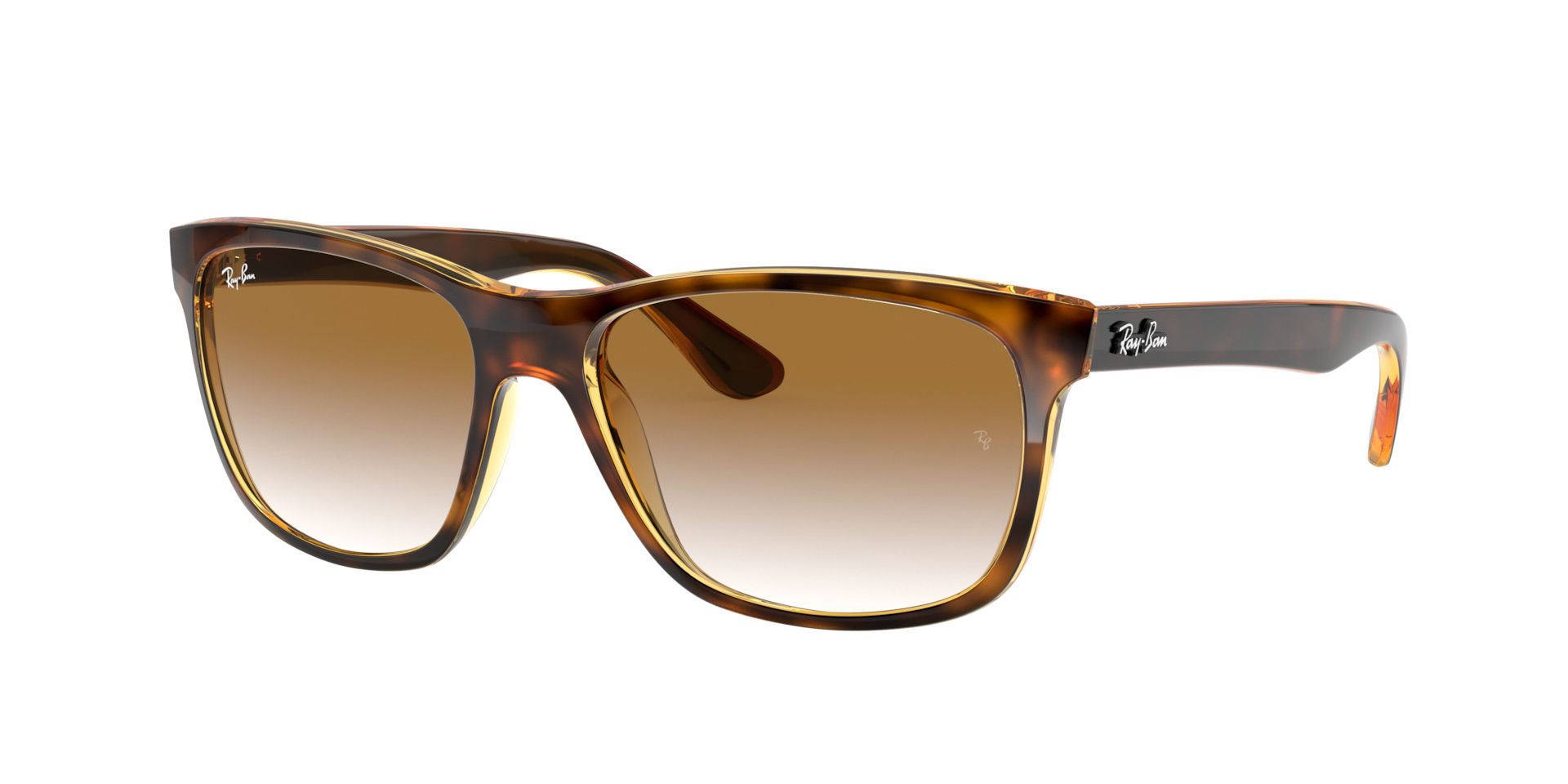 Ray-Ban Homme Sunglass RB4181 - Couleur du Monture Havana Clair Couleur de Lentille Brun 81 €