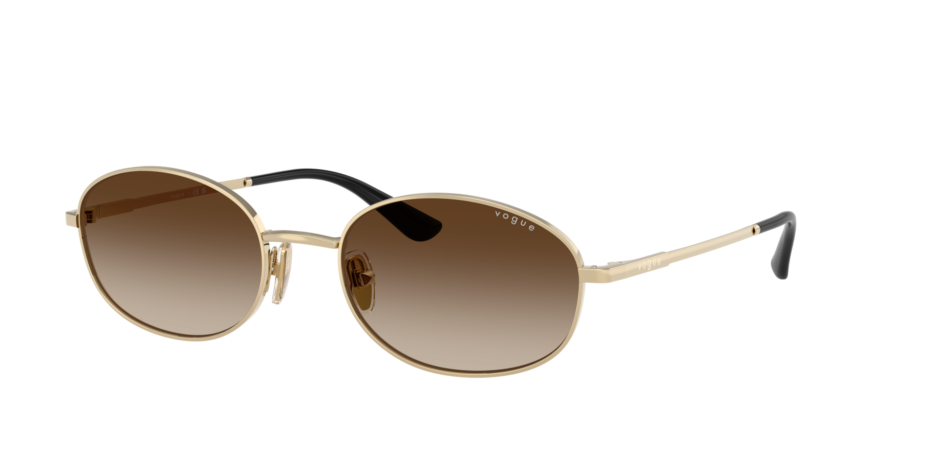 Vogue Eyewear Women's Gold Vo4323s 848/13 Woman Sunglasses Metal Round Normal - Image 2