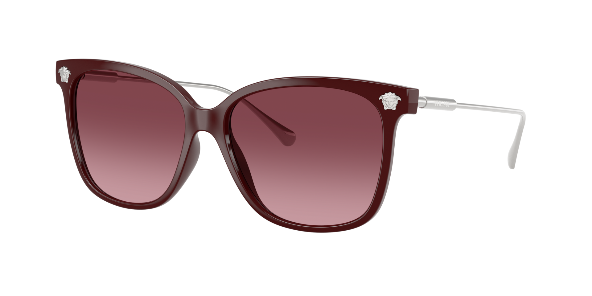 Versace Pink Ve4507u 54648H Woman Sunglasses Injected Violet Squared Normal Nuanced - Image 3